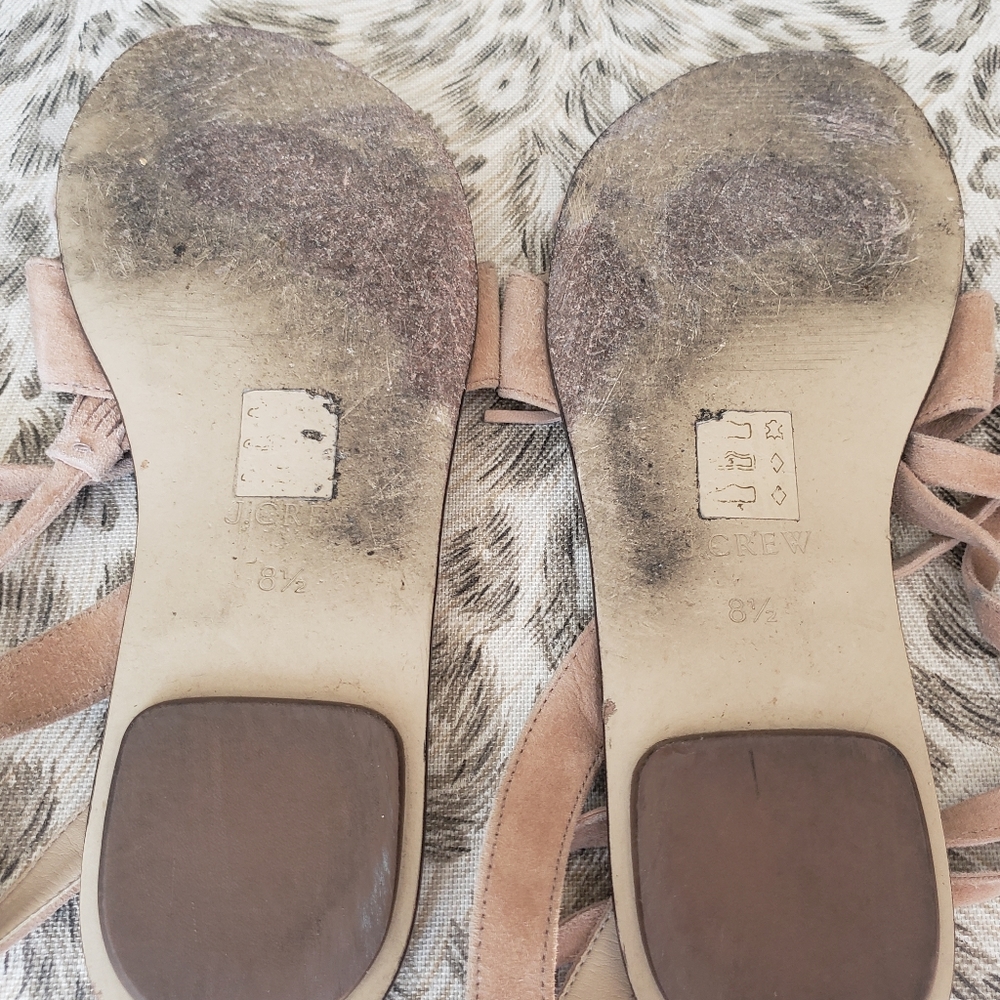 J.Crew Leather Crisscross Wrap sandal 8.5 - Picture 6 of 6
